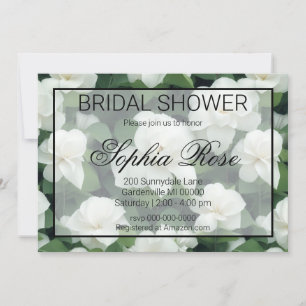 Invitación Elegante clásico verde botánico floral