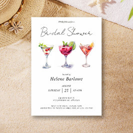 Invitación Elegante Cocktail Bridal Shower