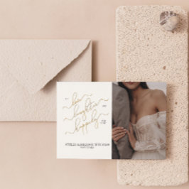 Invitación Elegante código QR 2 guión gráfico feliz para siem