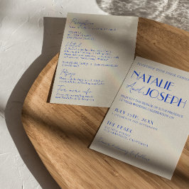 Invitación Elegante Colorido Retro Francés Todo En Un Boda