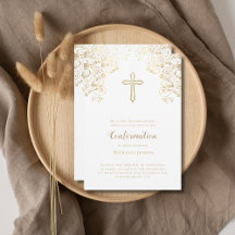 Elegante confirmación de verso de la Biblia de Oro
