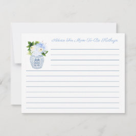 Invitación Elegante Consejo Azul Y Blanco Para La Nueva Tarje