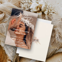 Elegante crema floral boho la boda de foto