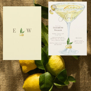 Invitación Elegante crema y ducha de matrimonio de Limoncello