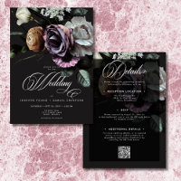 Elegante Crepúsculo Moody Floral Amueblada A Dos L