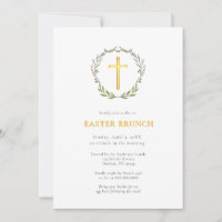 Elegante Cruz de Oro y brunch de Pascua
