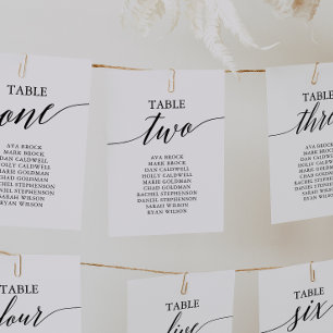 Invitación Elegante Cuadro Negro Número de Asientos 2