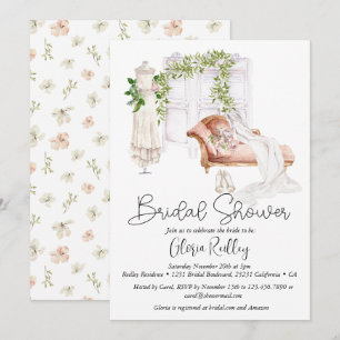 Invitación Elegante cuarto de novias de Boho