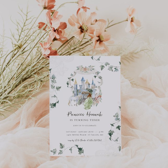 Invitación Elegante cuento de hadas | fiesta de cumpleaños de (Subido por el creador)