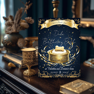 Invitación Elegante cumpleaños de perro   Celebración de masc