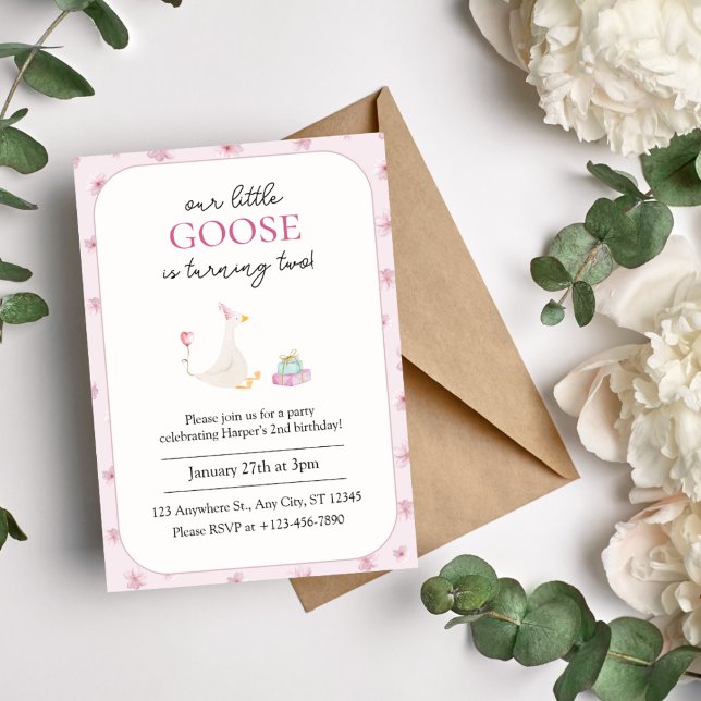 Invitación Elegante cumpleaños floral rosa Rubor (Subido por el creador)