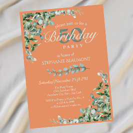 Invitación Elegante cumpleaños número 50 de las mujeres de fl