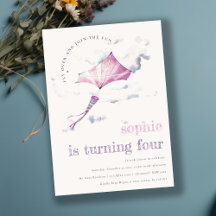 Elegante Cute Rosa Flying Kite Nubes Sky