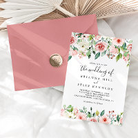 Elegante Dainty Autumn Floral El Boda de