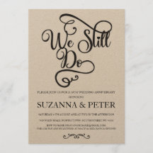 Invitación elegante de aniversario de bodas con ca