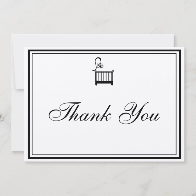 Invitación elegante de Baby Shower (Anverso)