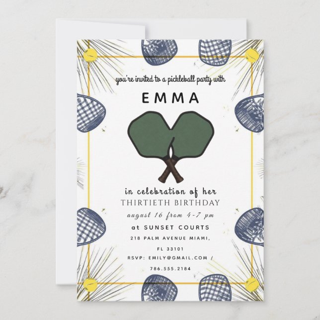 Invitación elegante de baby shower rosa (Anverso)