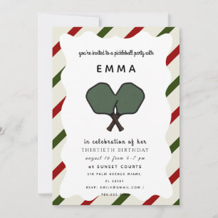 Invitación elegante de baby shower rosa