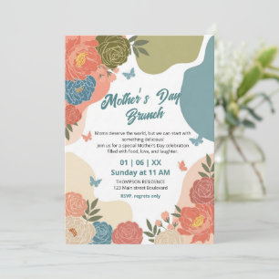 Invitación elegante de brunch del Día de la Madre 