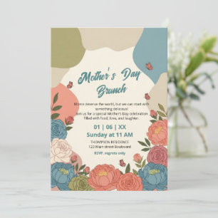 Invitación elegante de brunch del Día de la Madre