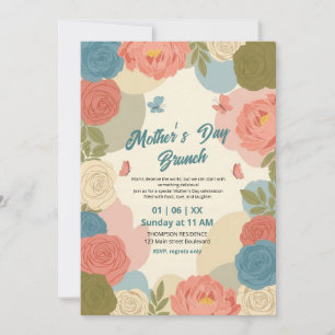 Invitación elegante de brunch del Día de la Madre