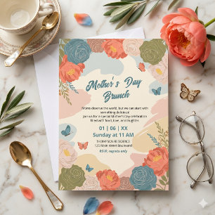 Invitación elegante de brunch del Día de la Madre