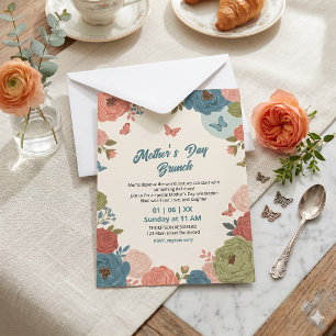 Invitación elegante de brunch del Día de la Madre