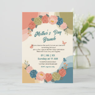 Invitación elegante de brunch del Día de la Madre 
