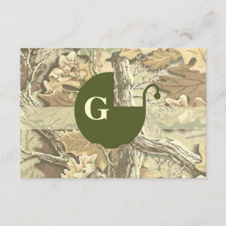 Invitación elegante de Camo Baby Shower