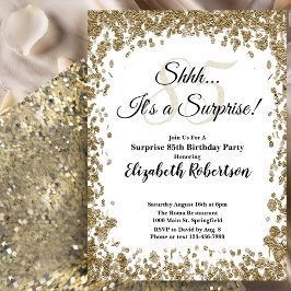 Invitación elegante de cumpleaños 85 sorpresa en d