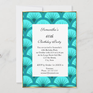 Invitación elegante de cumpleaños número 60 de col