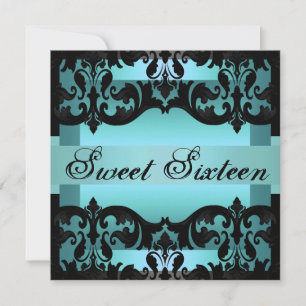 Invitación elegante de cumpleaños Sweet16 de Damas