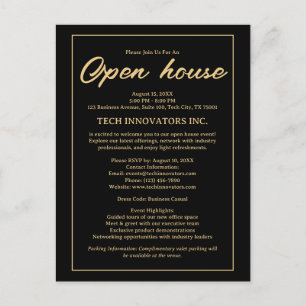 Invitación elegante de inauguración de negocio en 