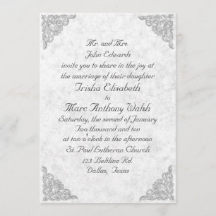 Invitación elegante de la boda