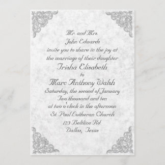 Invitación elegante de la boda