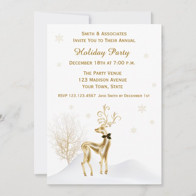 Invitación elegante de la celebración de días (Anverso)