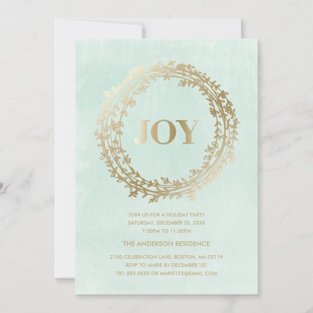Invitación elegante de la celebración de días (Anverso)
