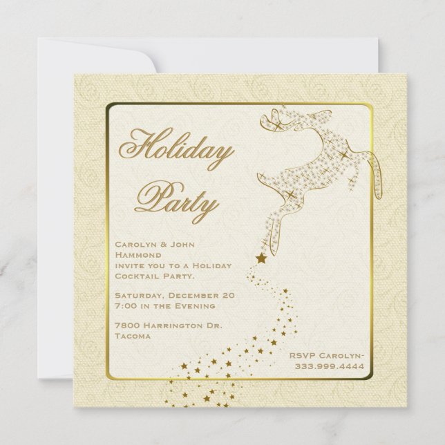Invitación elegante de la celebración de días (Anverso)