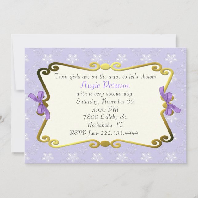 Invitación elegante de la fiesta de bienvenida al (Anverso)