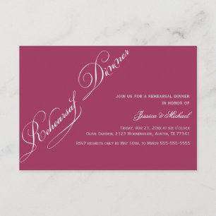 Invitación elegante de la sangría de la cena del