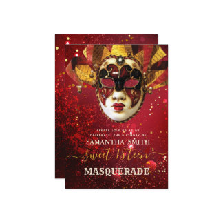 Invitación Elegante de Mascarada