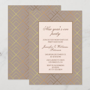 Invitación elegante de Nochevieja