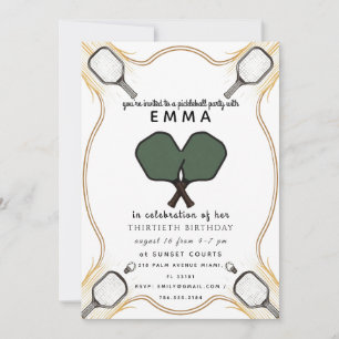 Invitación elegante de oro para baby shower