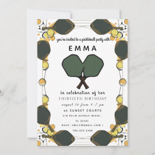 Invitación elegante de oro para baby shower