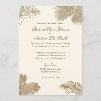 Invitación Elegante De Palm