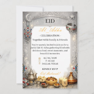 Invitación elegante de plata para la celebración d
