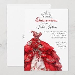 Invitación Elegante de Quinceañera