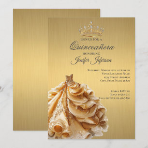 Invitación Elegante de Quinceañera