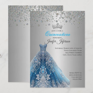 Invitación Elegante de Quinceañera