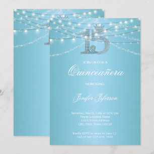 Invitación elegante de Quinceañera